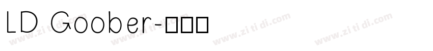 LD Goober字体转换